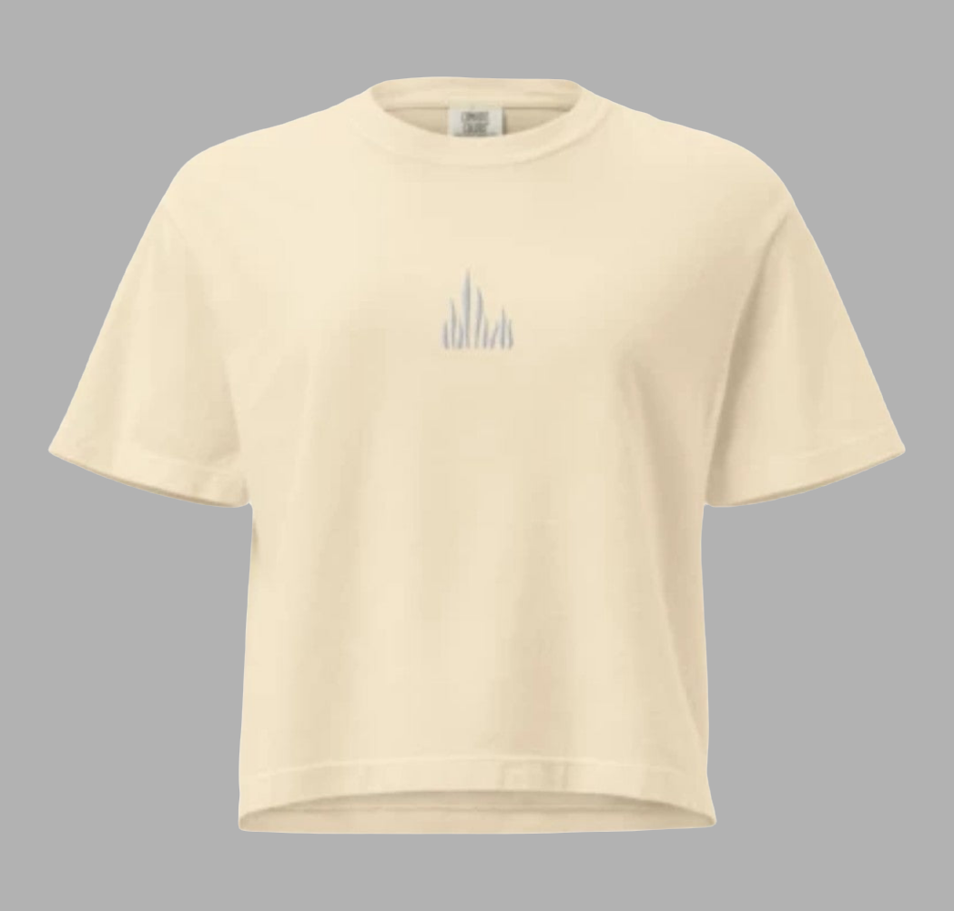 T-shirt boxy épais femme