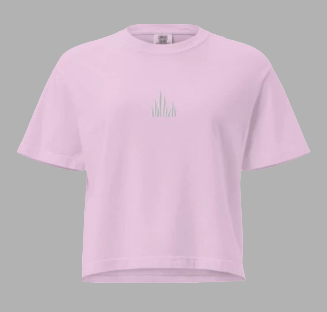 T-shirt boxy épais femme