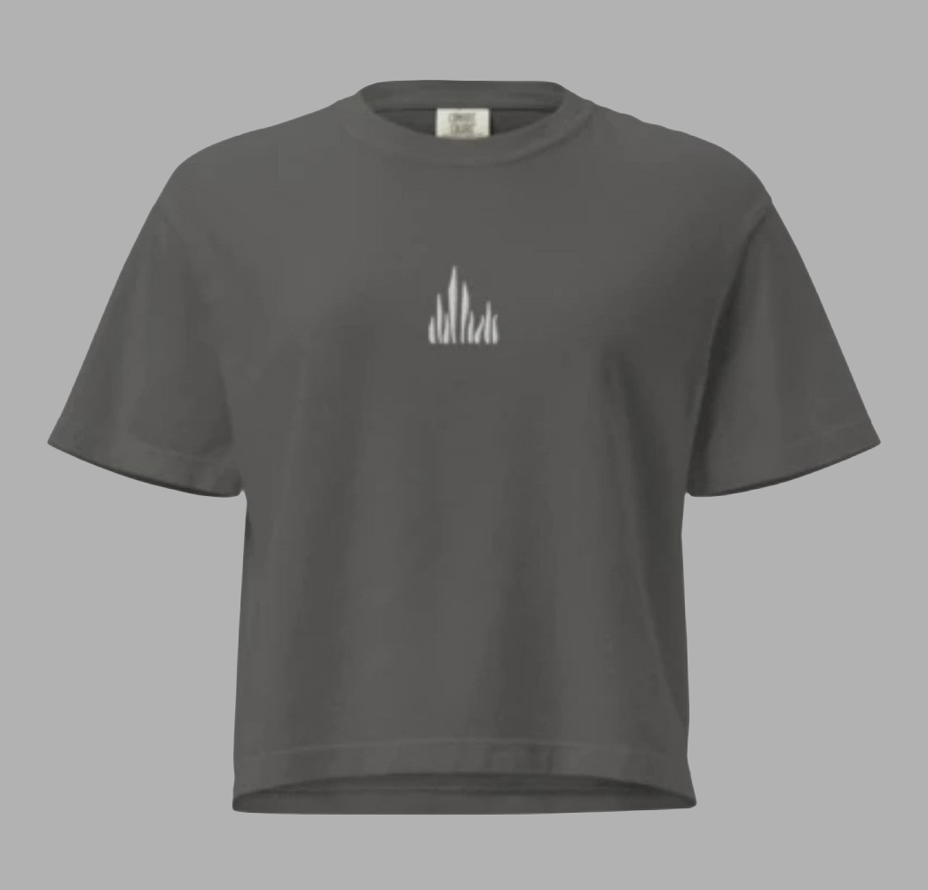 T-shirt boxy épais femme